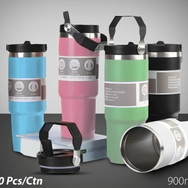 Steel Tumbler Bottle 2L With Straw